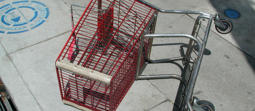 a broken cart