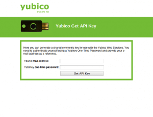 YubiKey - get api key